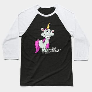 Be Yourself - Unicorn #2    Dark Tees Baseball T-Shirt